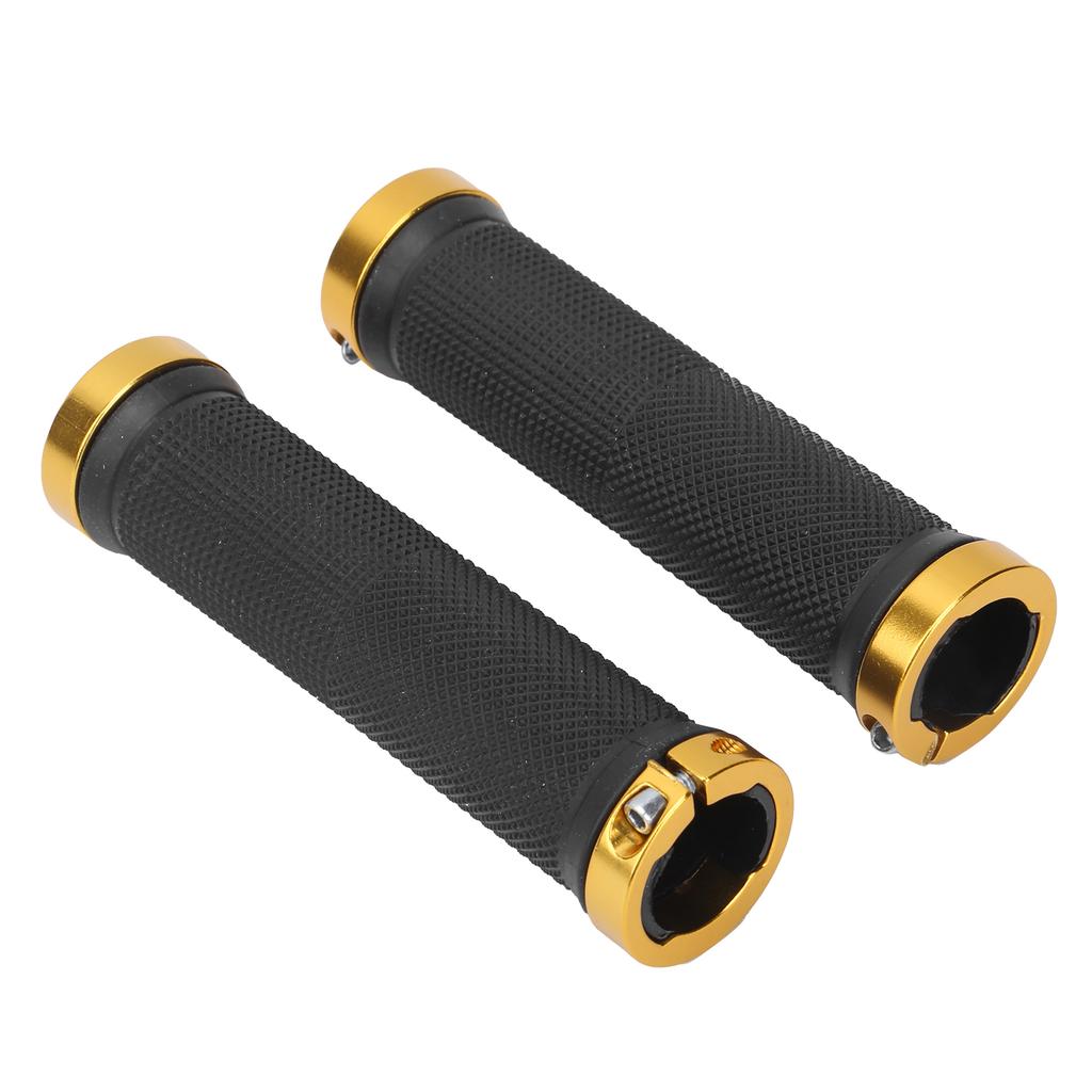 1 Pair Lightweight Rubber Handlebar Sleeve for MTB Anti Slide Foam Handlebar Sleeve with PlugGold