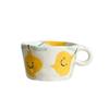 JUSTINLAU Ceramic Mug Valentine's Day Gifts Breakfast Coffee Milk Oat Cup Creative Couple Cup with Handle Home/Office Water Cups
