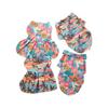 Girl Cats Shirt Costume Apparel Beach Dress Floral Shirt for Puppy Dog and Cats Floral Dress Photo Props