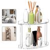1111111111111111111111111111111111111111111111111 Object Decorations 2-Tier Acrylic Corner Organizer 7*7*8 Inches