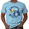Virginia for Lovers VA Cute Smurfs Cartoon Womens or Mens Crewneck T Shirt Tee