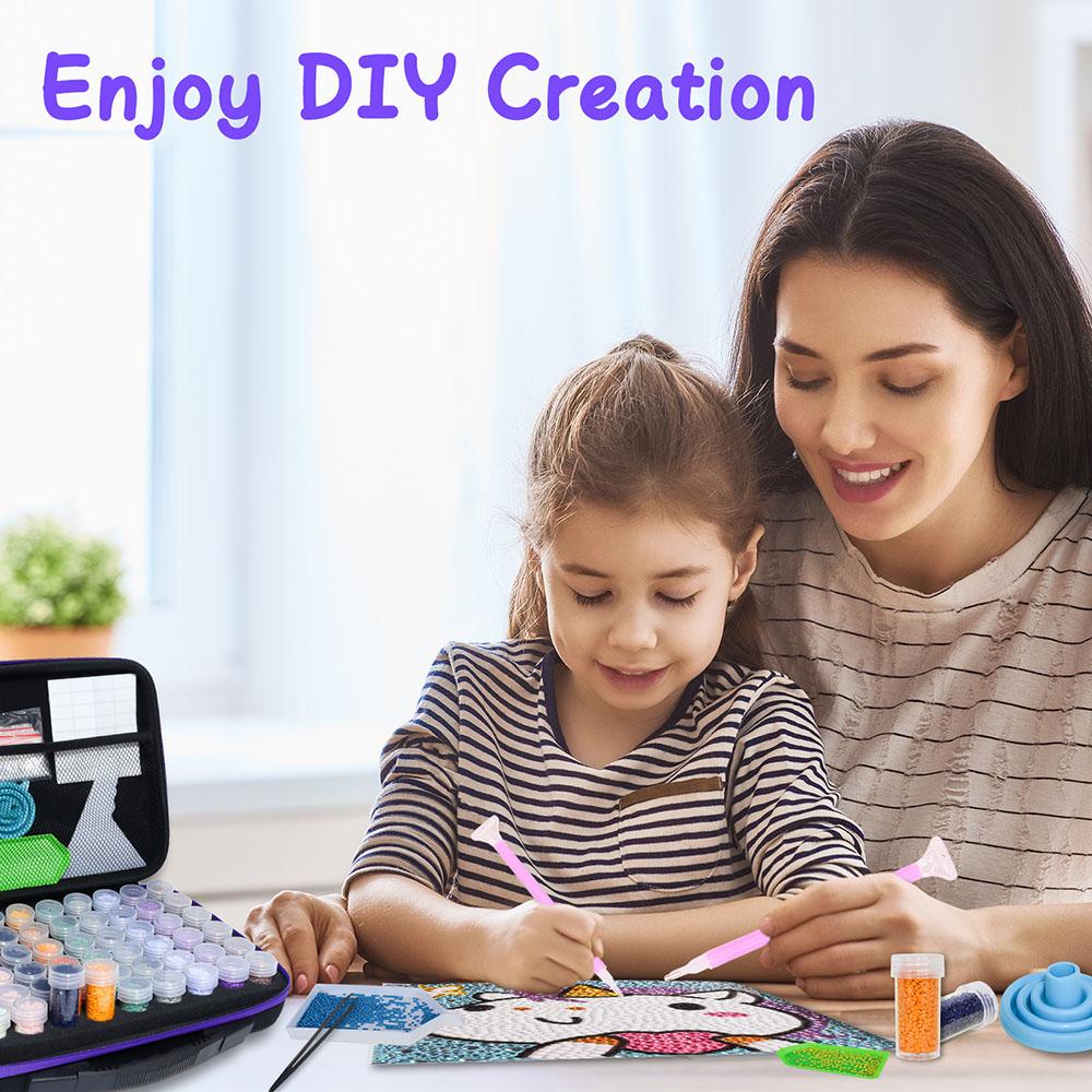 60 Grids DIY Diamond Painting Tool Storage Container Storage Box Beads Nail Art Jewelry Rhinestone Mosaic Storage Bags