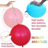 50Pcs New Colorful Punch Balloons with Rubber Band Handle Fun Outdoor Toy Bounce Balloons Party Supplies