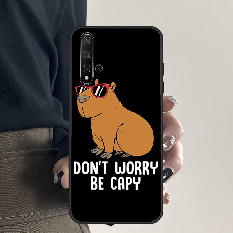 Cartoon Capybara For Huawei Nova Y70 Y90 Y60 Y61 Y91 Y72 9 10 SE 12i 12s 11i 5T P60 Pro P20 P30 P40 Lite Case