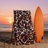 Luxury Oversized Leopard Print Beach Towel Wrap Boho Bath Kimono Absorbent Resort Summer Home Decor