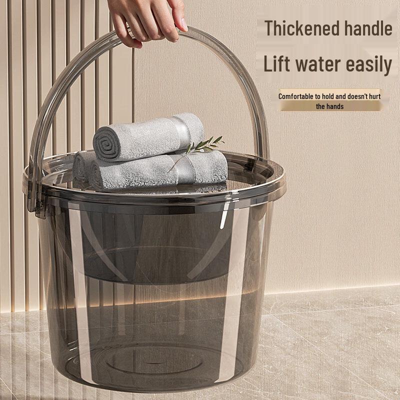 ZISIZ Portable Thickened Plastic Water Bucket