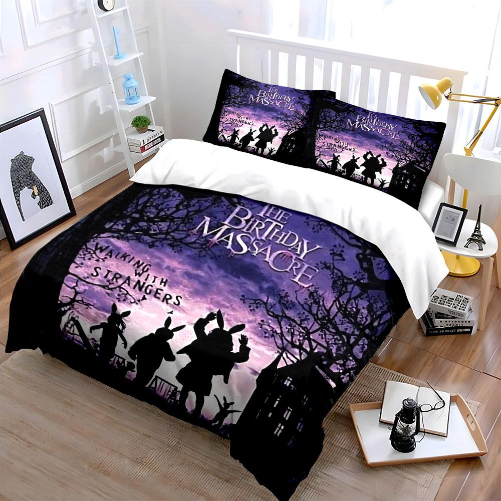Walking with Strangers Design Bedding Duvet Cover Set Duvet Cover Pillowcases (1*Duvet Cover 2*Pillowcases, without duvet insert)
