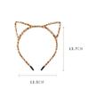 Washing Face Leopard Print Korean Style Cat Ears Headband Leopard Hair Hoop Plush Hair Bands