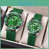 Groen Water Ghost Sport Quartz Horloge Voor Koppels Met Kalender En Waterdichte Functionaliteit