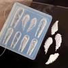 New 1 Piece Kawaii Butterfly Wing Silicone Nails Mold Reusable Templates Stamping 3D DIY Design Nail Art Parts Decorations Tools