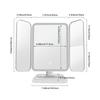 Folding Makeup Mirror LED Lights Dorm Dressing Mirror Beauty Light Up Your Fill Light 270° Smart Complementary Makeup Mirror