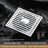 CHENDU Square Invisible Stainless Steel Floor Drain
