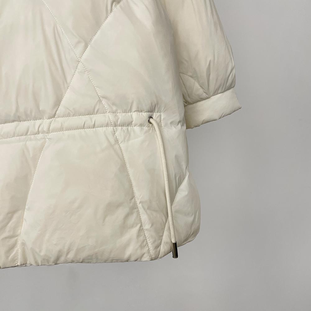 OFTBUY Women's Mid-length 2024 Winter Thickened Warm Coat Removable Fox Fur Collar Loose Wide Version Fur Down Jacket Shawl Commuting