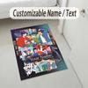 Personalized Crystal Velvet Carpet,SEVENTEEN Custom Printed Name, Plush Area Rug For Home Indoor Decor