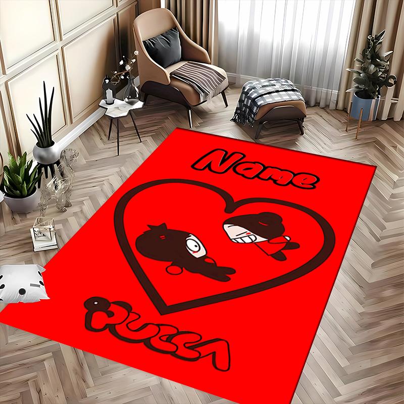 Custom Personalization Pucca Area Rug - Perfect For Kitchen, Bathroom,Laundry Room Decor Large Size Available,Gift All Seasons