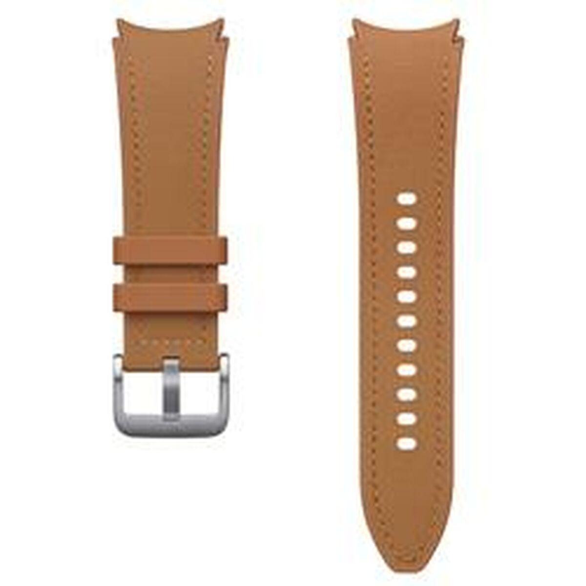 Samsung Watch Hybrid Leather Band - Geschikt voor Samsung Galaxy Watch6 (Classic) - M/L - Camel