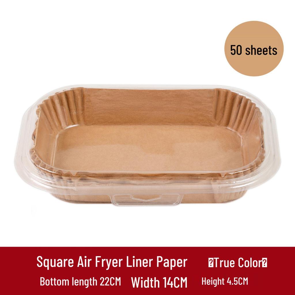 Einweg-Rechteckige Heißluftfritteusen-Papierformen für Doppelkammer-Frittiergeräte