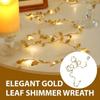 Warm Light Leaf Garland String Lights Battery Powered Fairy String Lights LED Garland Lights Party