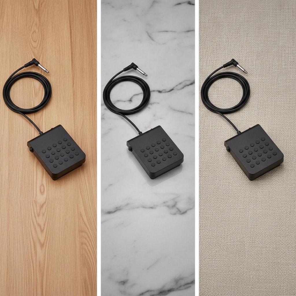 Sustain Pedal with 3.5mm Plug Compact Musical Instrument Accessory Grip-Friendly