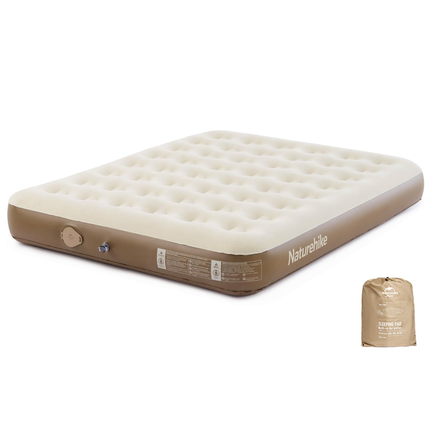 

Naturehike Air Bed, Электрический воздушный коврик, Встроенный электрический насос, Кемпинг, Предотвращение стихийных бедствий, Для 123 человек, Для гостей, Очень толстый, Простой сон