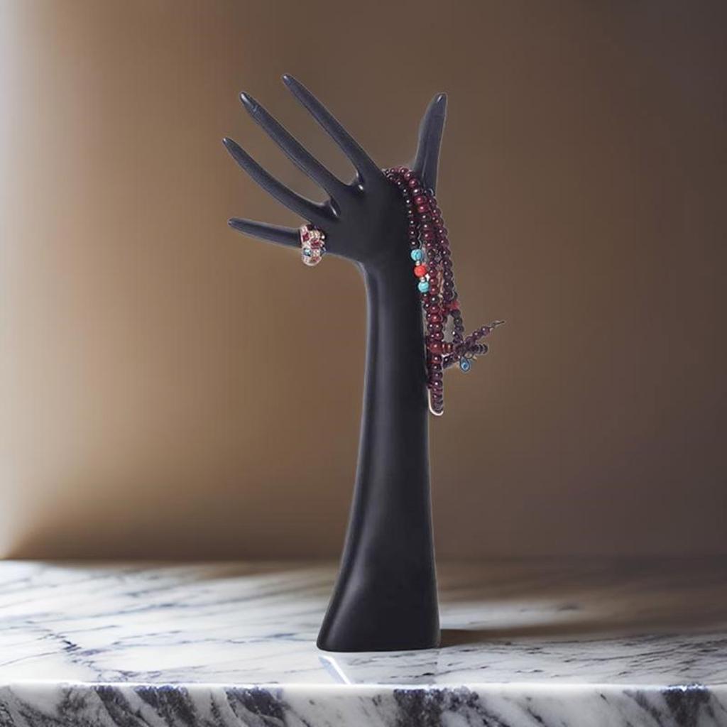 Resin Jewelry Display Stands Earrings Holder Rings Display Holder Mannequin Bust and Hand Model Suitable for Retail Use