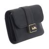 New COACH Grace Refined Pebbled Leather With Smooth Leather Accents Clutches Wallets Medium Size Women's Black CC059-IMBLK