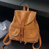 Autumn and Winter Commuting Retro Suede Women's Backpack New Release Bucket Small Backpack Travel Bag