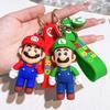 27 Stile Super Mario Bros Schlüsselanhänger Actionfigur Niedlicher Cartoon-Charakter Spielzeugpuppe Modell Dekoration Kindergeburtstagsgeschenk