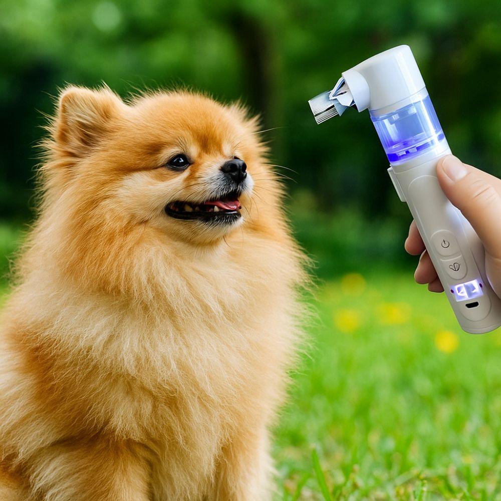 USB Rechargeable Dog Hair Clippers 2-In-1 Pet Grooming Clipper Electric Pet Lice Remover  Home Use