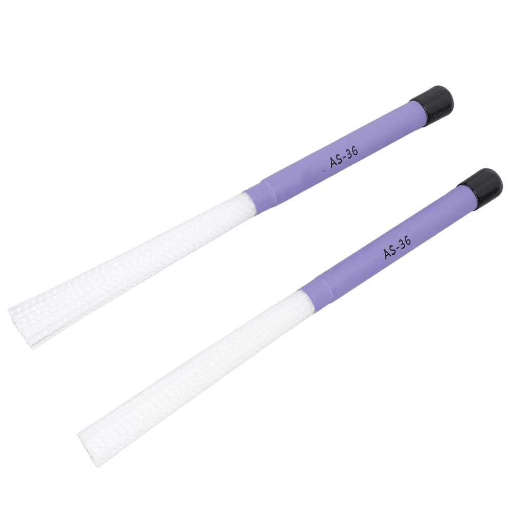 1 Pair Drum Brush Slick Handle Nylon Telescopic Bristle Percussion Instrument Sticks Brush for