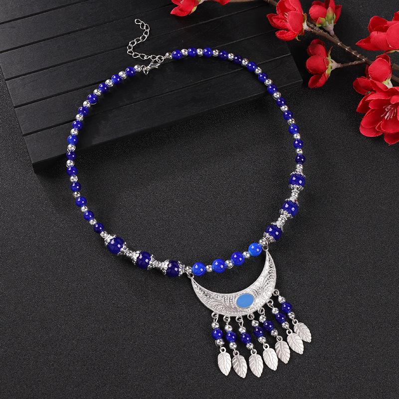 Barn Vuxen Etnisk Stil Huvudbonad Exotisk Stil Miao Kvinnlig Skatt Tofs Ögonbryn Håraccessoarer Tibetansk Retro Krage Halsband