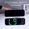 Große Digitale Wanduhr Fernbedienung TEMP Datum Woche 2 Alarme Timer 12/24H 10 Stufen Helligkeit Automatische Helligkeitsregelung LED Wecker