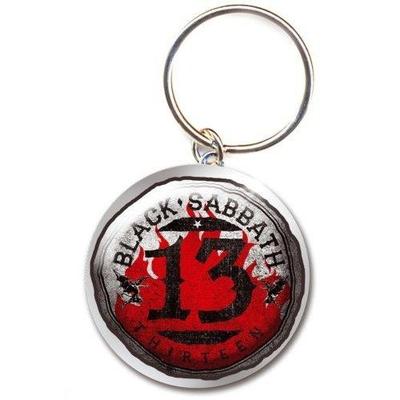13 Flames Photo Print Keyring
