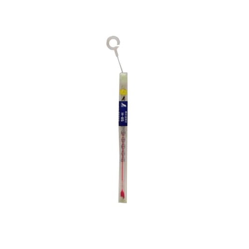 Shinwa Sokutei H-8S Stick Thermometer, Alcohol Red Liquid, -20 to 50C, 15cm, 72752