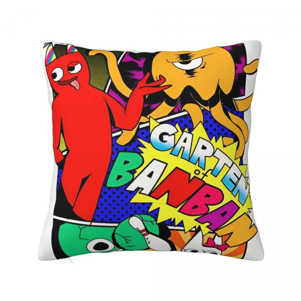 Garten Of Banban Group Cartoon Square Pillow Cases Jumbo Josh Cushion Cover Novelty Decorative Pillowcase For Seat 45X45Cm