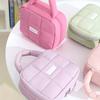Soft And Fluffy Large-Capacity Bag Multicolor Solid Multifunctional Storage Bag With Zipper Cloud Travel Organizer Down Cute And Elegant Women's Bag
