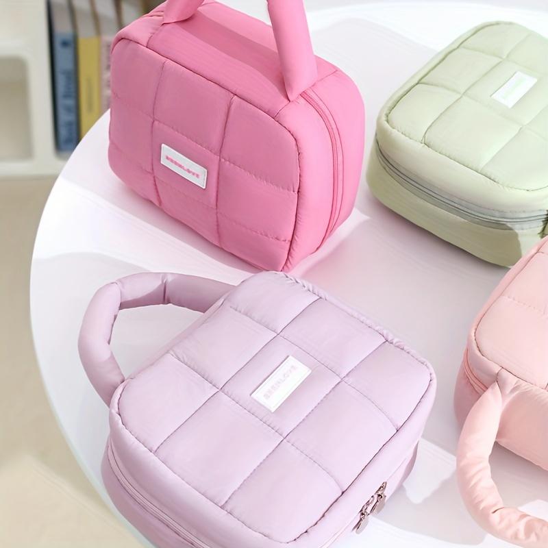 Soft And Fluffy Large-Capacity Bag Multicolor Solid Multifunctional Storage Bag With Zipper Cloud Travel Organizer Down Cute And Elegant Women's Bag