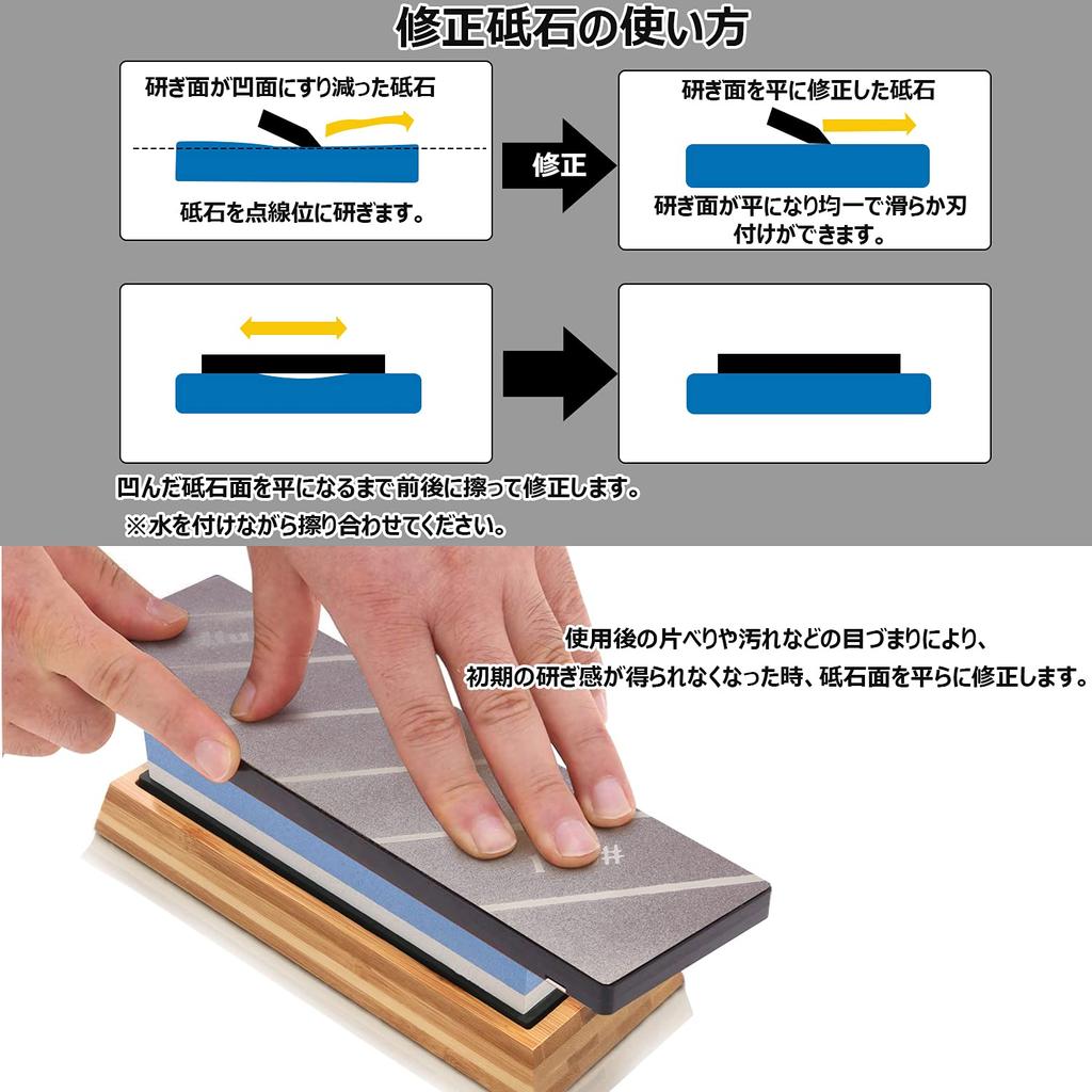 Diamond Grit Grit Whetstone for Surface Refining and Correction Double-Sided #180/#120
