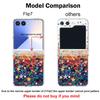 Colorful Stars Print Case For Samsung Galaxy Z Flip 8 7 FE 6 5 Z Flip8 Flip7 Flip6 Magnetic Clear Hard PC Folding Phone Cover