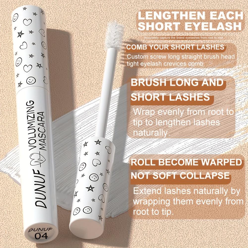 Dunuf Wasserdichte 8-Farben-Mascara - Natürlicher Schwung & Verlängerung, Sanft zu den Augen, Pflanzliches Squalan, Perfekt für alle Hauttypen