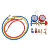 Air Conditioning Pressure Gauge R410 22 134A 3 Way AC Diagnostic Manifold Gauge Tube Set for Freon