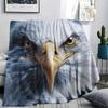 Eagle Print Flannel Blanket, High Quality Comfortable for All Seasons, Home Decor, Warmth and Comfort, Perfect for Christmas Gifts