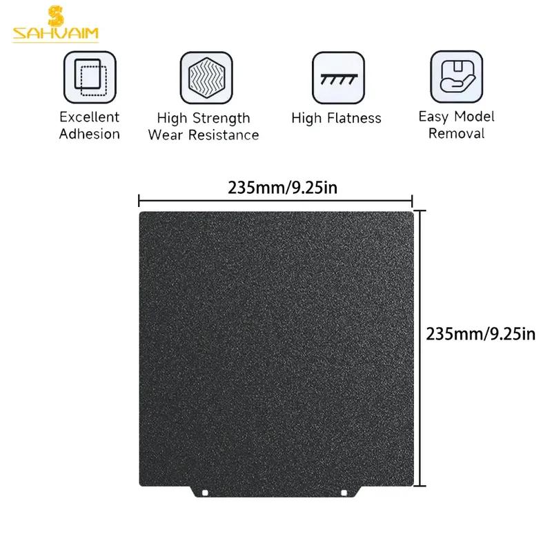 PEI Magnetic Build Plate Textured Pei 235x235 Smooth For Flashforge Adventurer 5m Elegoo Neptune 4 Pro Ender 3 Accessories Bed