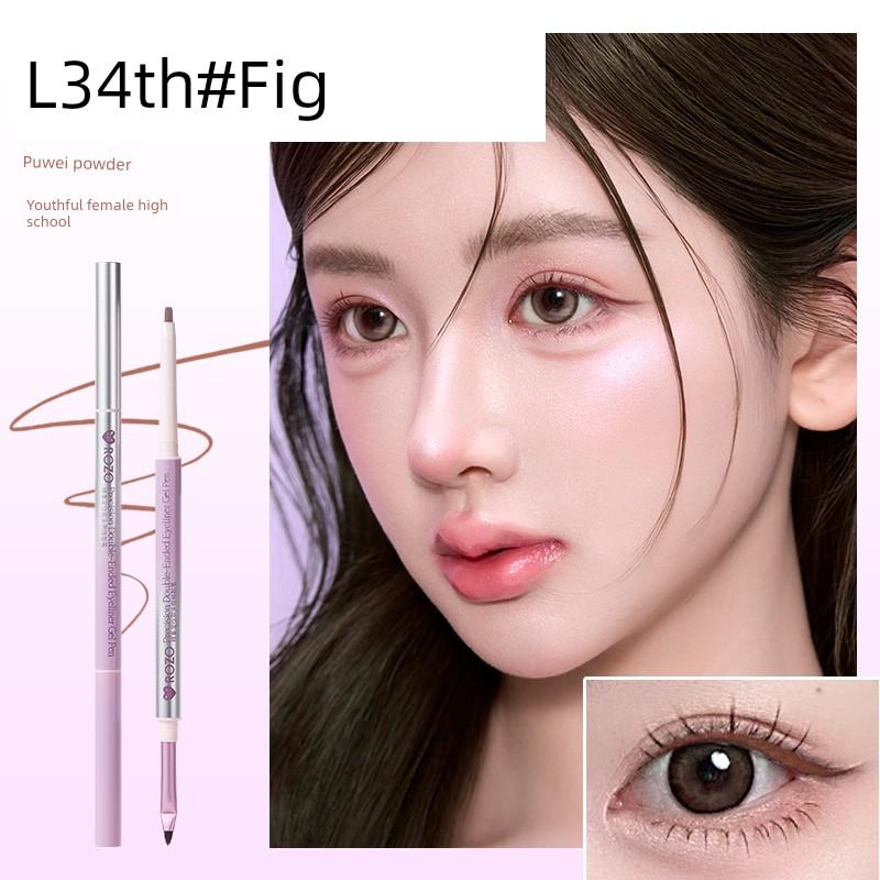 Rozo Precise Positioning Double-Ended Eyeliner Gel Pen, Water-Resistant, Smudge-Proof, Sweat-Resistant, Long-Lasting, 2026 New Model for Beginners