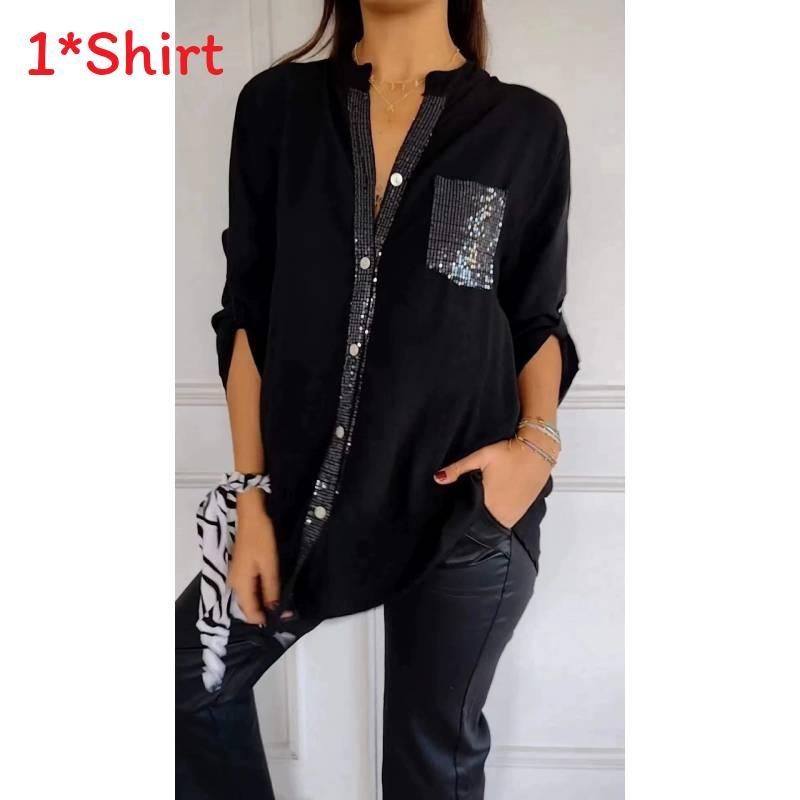 Womens Business Shirt With Pocket And Noniron Polyester For Office Wear