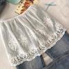 High Waist Lace Underskirt Slips Flower Mesh Underskirt Slips Dress Safety Skirt Petticoat  Girls