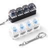 Keyboard Clicker Fidget RGB Sensory Stress Relief Toy Keyboard Sound Clicker for Home Classroom Gathering School Indoor Travel