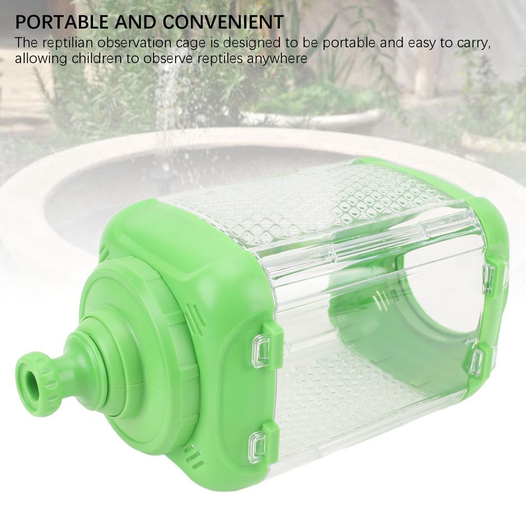 Reptilian Cage Transparent Observation Feeding Box Splice Type Portable for Small Tiny Animals