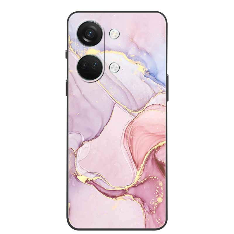 For One Plus Nord3 5G Case Silicone Painted Soft Protective Covers for OnePlus Nord 3 5G Phone Cases 1+ Nord3 TPU Coques Marble