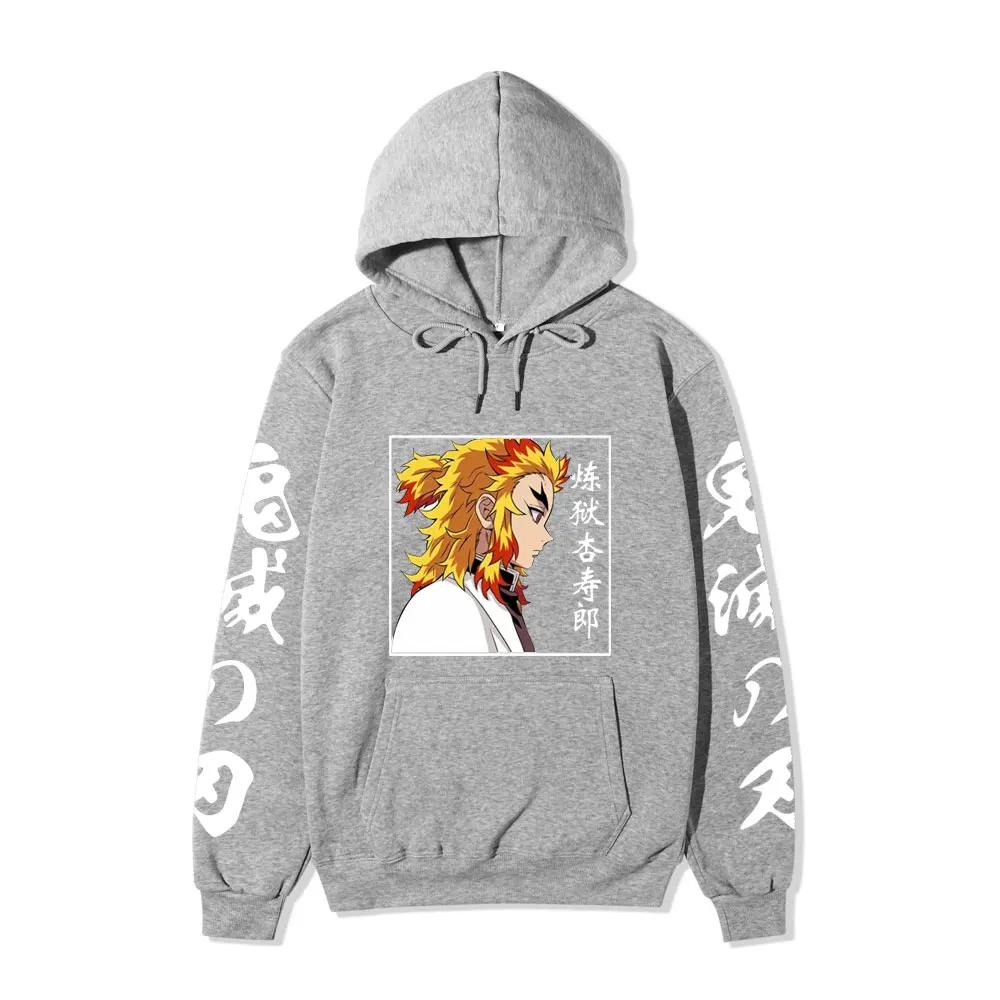 Anime Demon Slayer Hoodie Men and Women Long Sleeve Shinobu Kocho Hoodies Sweatshirts Harajuku